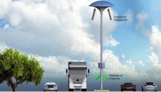 Концептуальный фонарь с воздухоочисткой